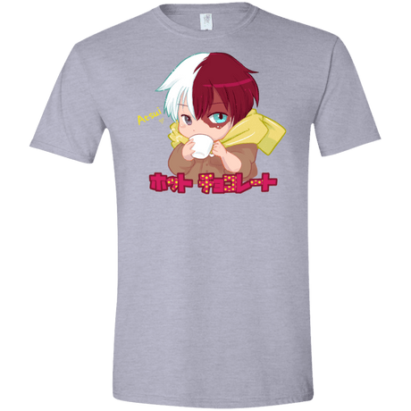 T-Shirts Sport Grey / X-Small Hotto Chokoretto Men's Semi-Fitted Softstyle