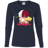 T-Shirts Navy / S Hotto Chokoretto Women's Long Sleeve T-Shirt