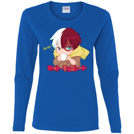 T-Shirts Royal / S Hotto Chokoretto Women's Long Sleeve T-Shirt