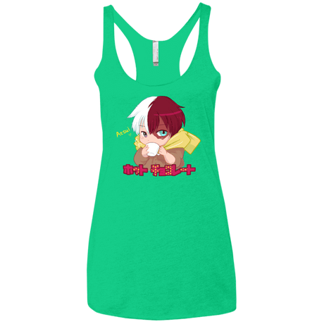 T-Shirts Envy / X-Small Hotto Chokoretto Women's Triblend Racerback Tank
