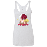 T-Shirts Heather White / X-Small Hotto Chokoretto Women's Triblend Racerback Tank