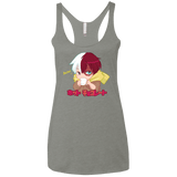 T-Shirts Venetian Grey / X-Small Hotto Chokoretto Women's Triblend Racerback Tank