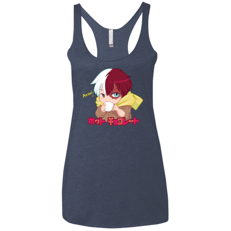 T-Shirts Vintage Navy / X-Small Hotto Chokoretto Women's Triblend Racerback Tank