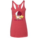 T-Shirts Vintage Red / X-Small Hotto Chokoretto Women's Triblend Racerback Tank