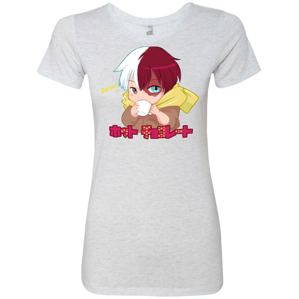 T-Shirts Heather White / S Hotto Chokoretto Women's Triblend T-Shirt
