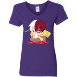 T-Shirts Purple / S Hotto Chokoretto Women's V-Neck T-Shirt