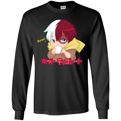 T-Shirts Black / YS Hotto Chokoretto Youth Long Sleeve T-Shirt