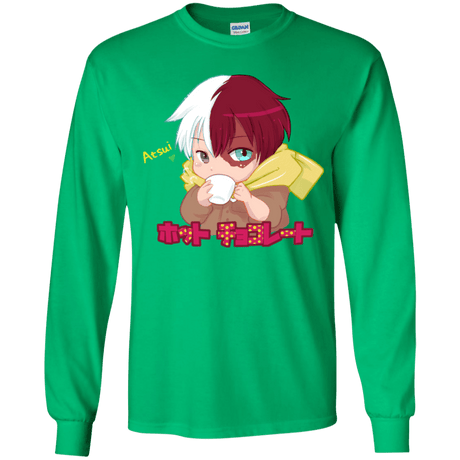 T-Shirts Irish Green / YS Hotto Chokoretto Youth Long Sleeve T-Shirt