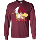 T-Shirts Maroon / YS Hotto Chokoretto Youth Long Sleeve T-Shirt