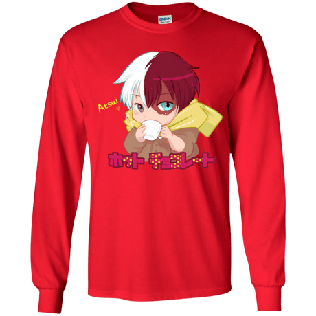 T-Shirts Red / YS Hotto Chokoretto Youth Long Sleeve T-Shirt
