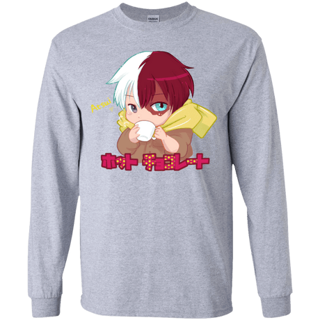 T-Shirts Sport Grey / YS Hotto Chokoretto Youth Long Sleeve T-Shirt