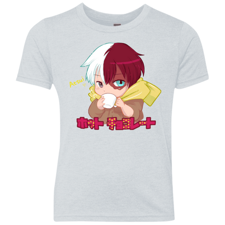 T-Shirts Heather White / YXS Hotto Chokoretto Youth Triblend T-Shirt