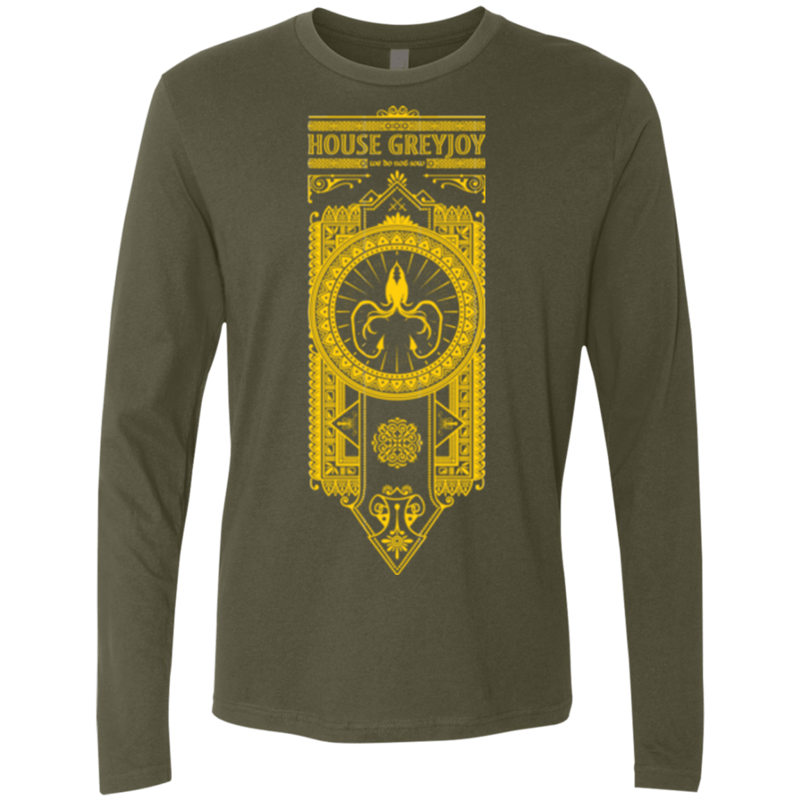 T-Shirts Military Green / Small House Greyjoy Men's Premium Long Sleeve