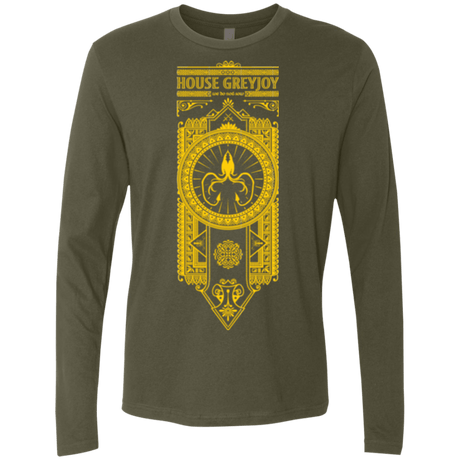 T-Shirts Military Green / Small House Greyjoy Men's Premium Long Sleeve