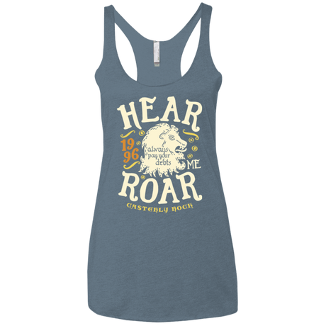 T-Shirts Indigo / X-Small House of Lions Women's Triblend Racerback Tank