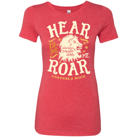 T-Shirts Vintage Red / Small House of Lions Women's Triblend T-Shirt