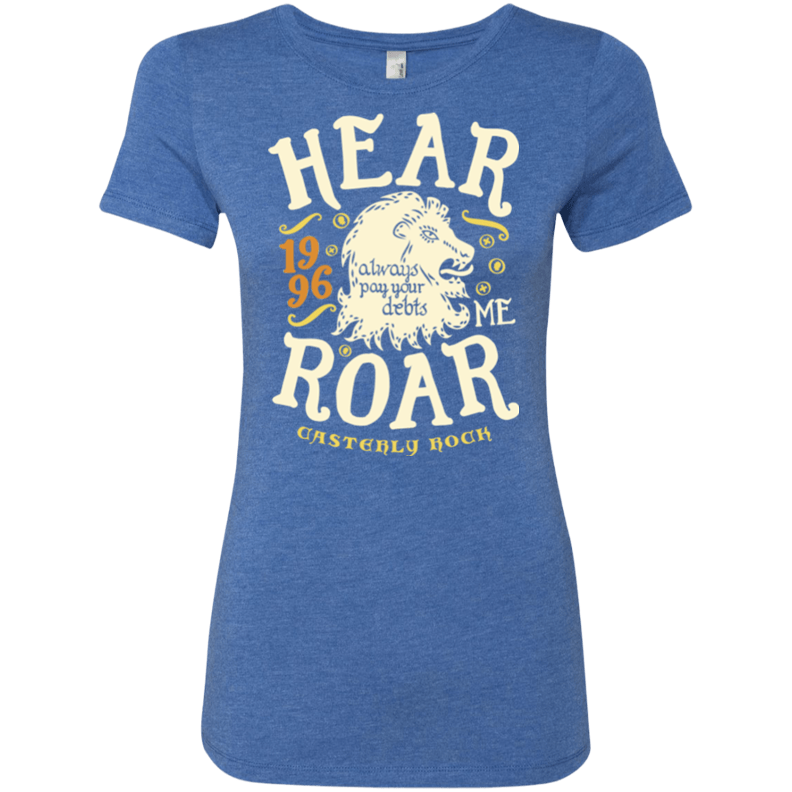 T-Shirts Vintage Royal / Small House of Lions Women's Triblend T-Shirt