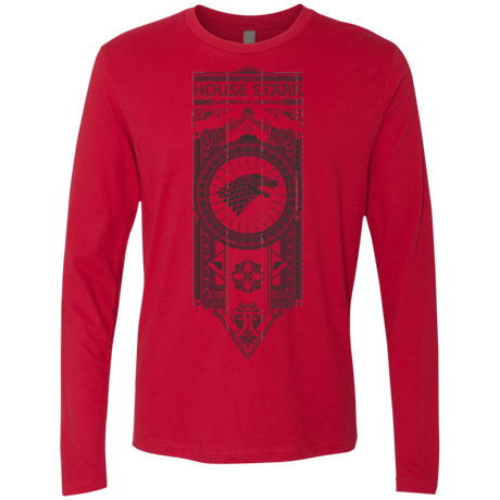 T-Shirts Red / Small House Stark Black Men's Premium Long Sleeve