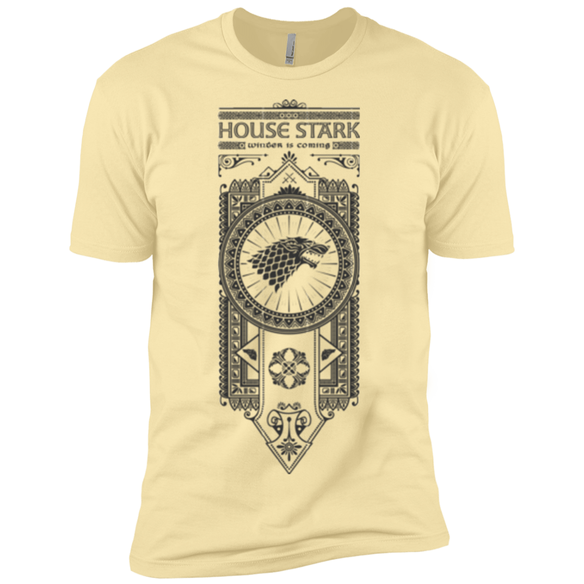T-Shirts Banana Cream / X-Small House Stark Black Men's Premium T-Shirt