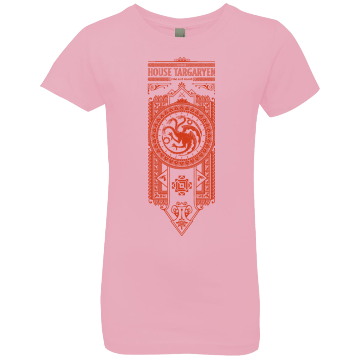 T-Shirts Light Pink / YXS House Targaryen Girls Premium T-Shirt