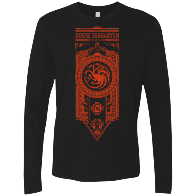 T-Shirts Black / Small House Targaryen Men's Premium Long Sleeve