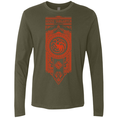 T-Shirts Military Green / Small House Targaryen Men's Premium Long Sleeve