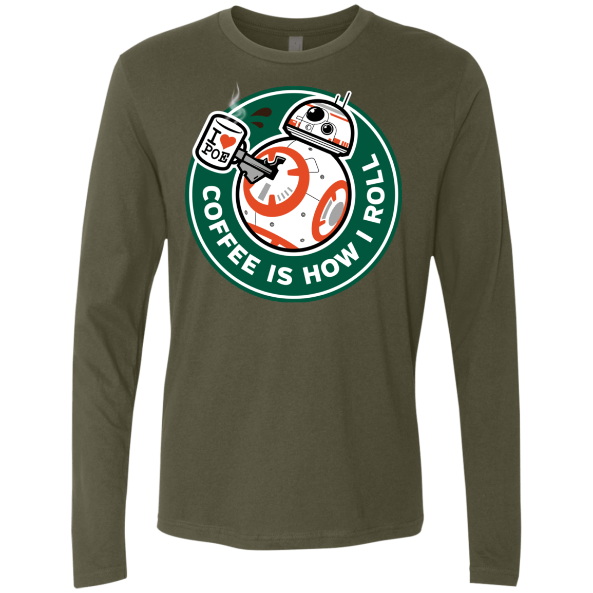 T-Shirts Military Green / Small How I Roll Men's Premium Long Sleeve