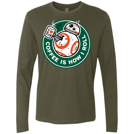 T-Shirts Military Green / Small How I Roll Men's Premium Long Sleeve