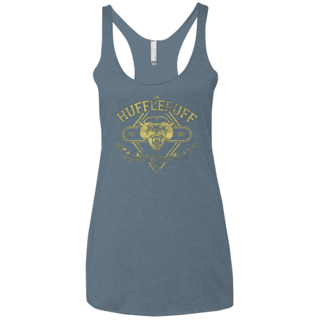 T-Shirts Indigo / X-Small HUFFLEPUFF Women's Triblend Racerback Tank