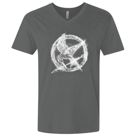 T-Shirts Heavy Metal / X-Small Hunger Games Smoke Men's Premium V-Neck