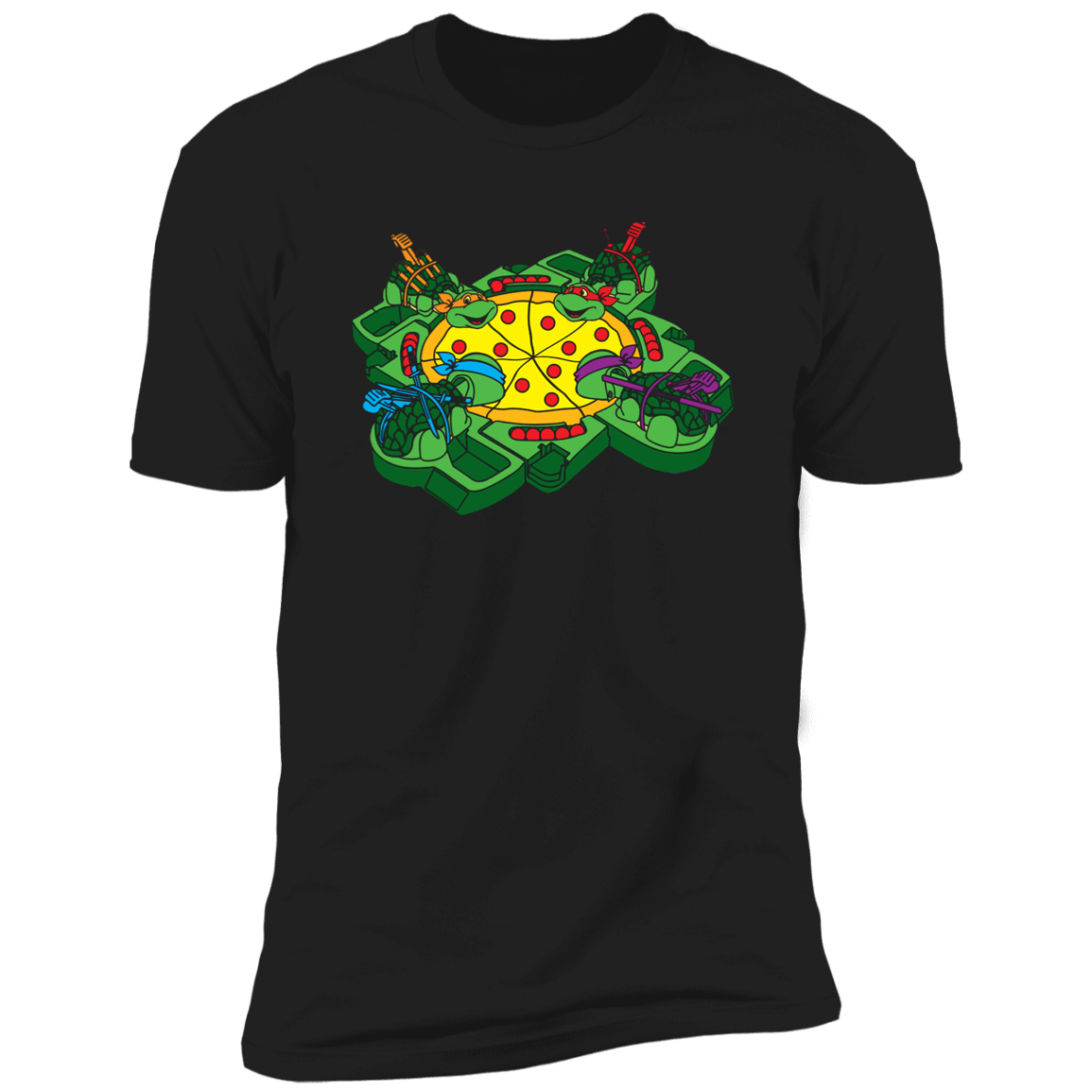 T-Shirts Black / X-Small Hungry Hungry Turtles Men's Premium T-Shirt