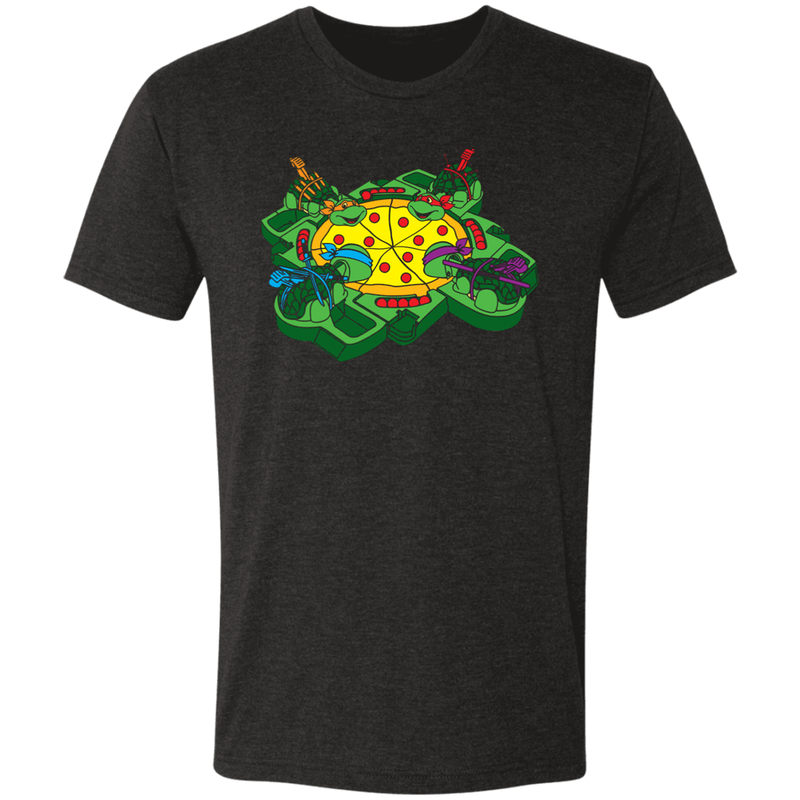 T-Shirts Vintage Black / S Hungry Hungry Turtles Men's Triblend T-Shirt