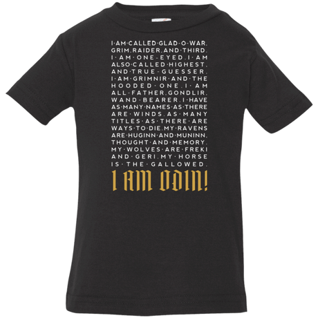 T-Shirts Black / 6 Months I am Odin Infant Premium T-Shirt