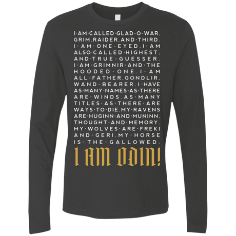 T-Shirts Heavy Metal / Small I am Odin Men's Premium Long Sleeve