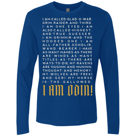 T-Shirts Royal / Small I am Odin Men's Premium Long Sleeve