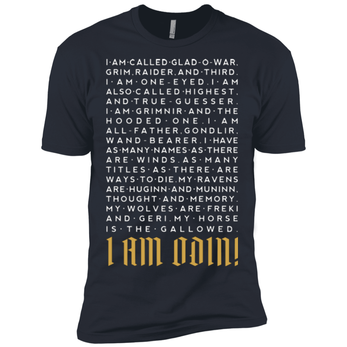 T-Shirts Indigo / X-Small I am Odin Men's Premium T-Shirt