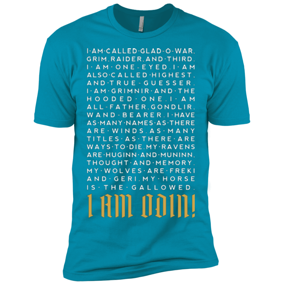 T-Shirts Turquoise / X-Small I am Odin Men's Premium T-Shirt