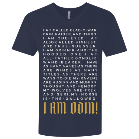 T-Shirts Midnight Navy / X-Small I am Odin Men's Premium V-Neck