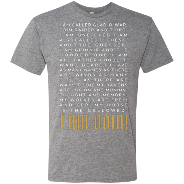 T-Shirts Premium Heather / Small I am Odin Men's Triblend T-Shirt