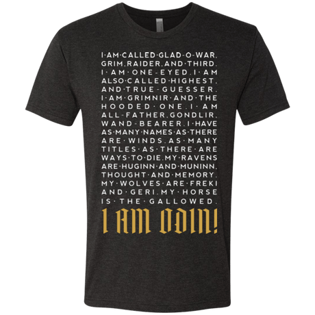 T-Shirts Vintage Black / Small I am Odin Men's Triblend T-Shirt