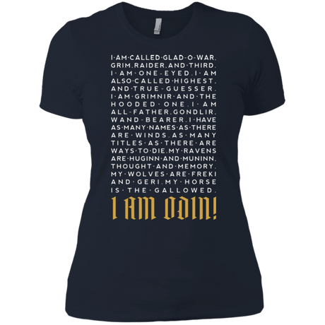 T-Shirts Midnight Navy / X-Small I am Odin Women's Premium T-Shirt