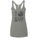 T-Shirts Venetian Grey / X-Small I Deathstar SW Women's Triblend Racerback Tank