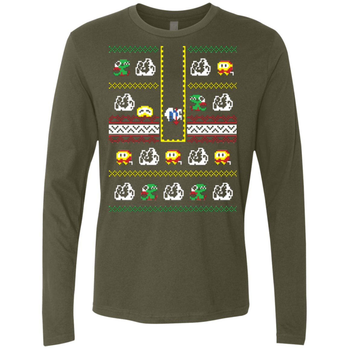 T-Shirts Military Green / Small I Dig Christmas Men's Premium Long Sleeve