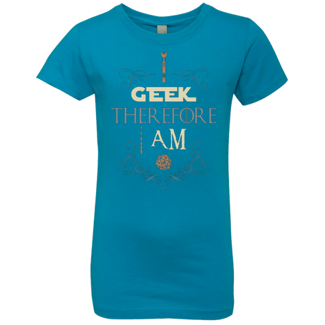 T-Shirts Turquoise / YXS I GEEK (1) Girls Premium T-Shirt