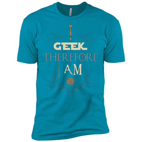 T-Shirts Turquoise / X-Small I GEEK (1) Men's Premium T-Shirt