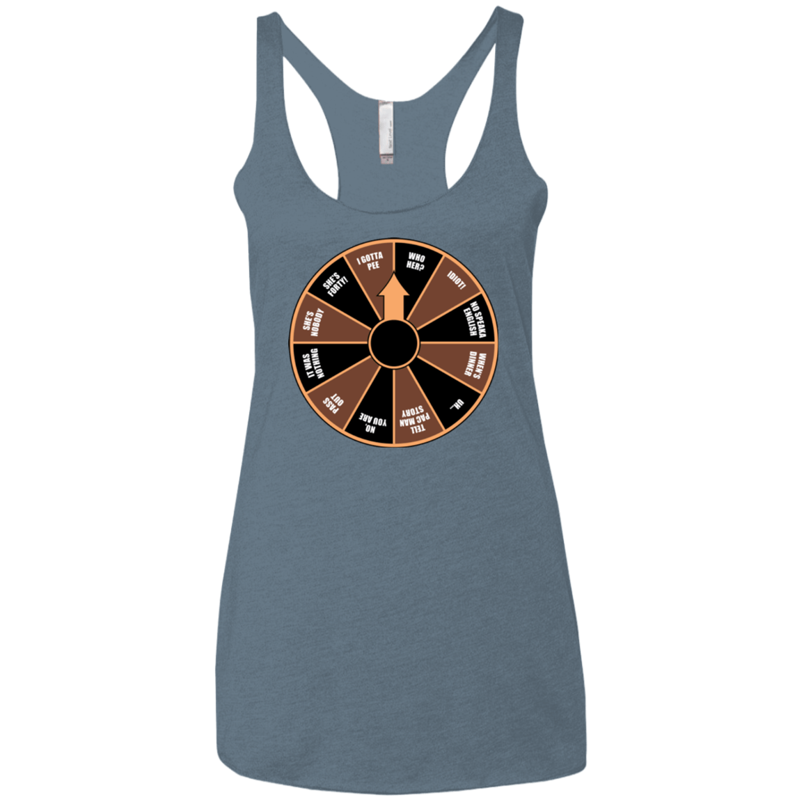 T-Shirts Indigo / X-Small I Gotta Pee Women's Triblend Racerback Tank