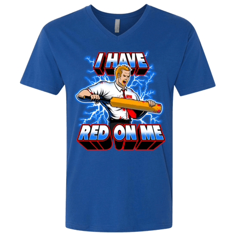T-Shirts Royal / X-Small I have red on me Men's Premium V-Neck