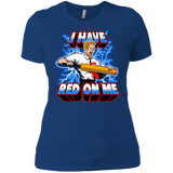 T-Shirts Royal / X-Small I have red on me Women's Premium T-Shirt