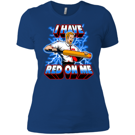 T-Shirts Royal / X-Small I have red on me Women's Premium T-Shirt