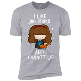 T-Shirts Heather Grey / YXS I Like Big Books Boys Premium T-Shirt